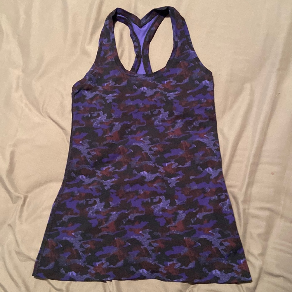 Lululemon Purple Camo Cool Racerback Tank
